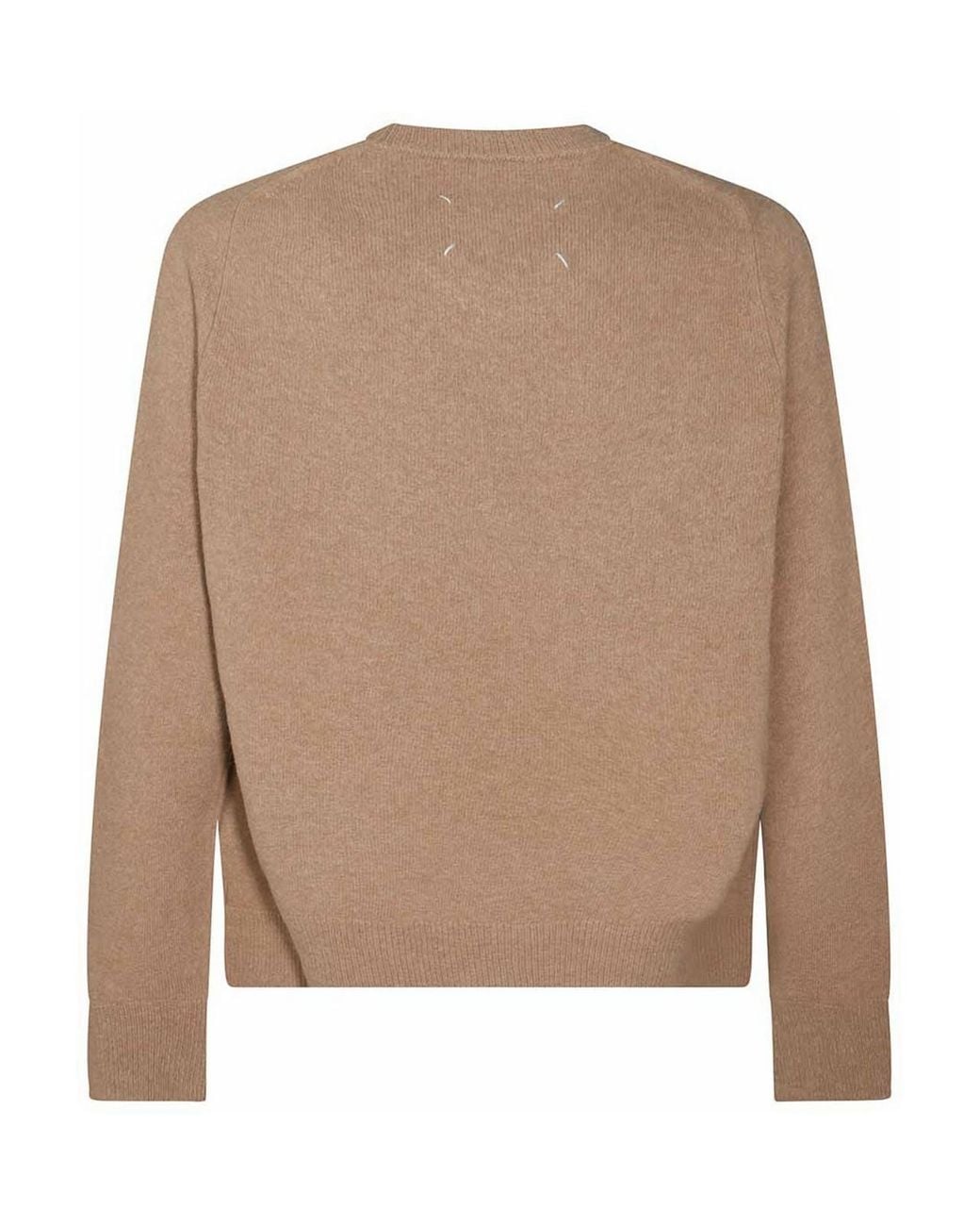 Maison Margiela Natural Wool Crewneck for men