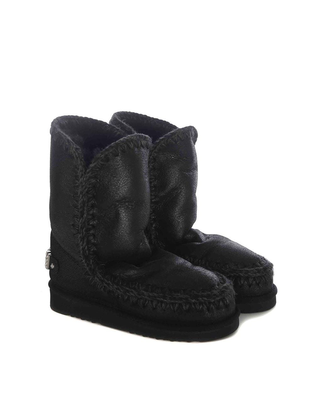 Mou Black Boots Made Of Leather