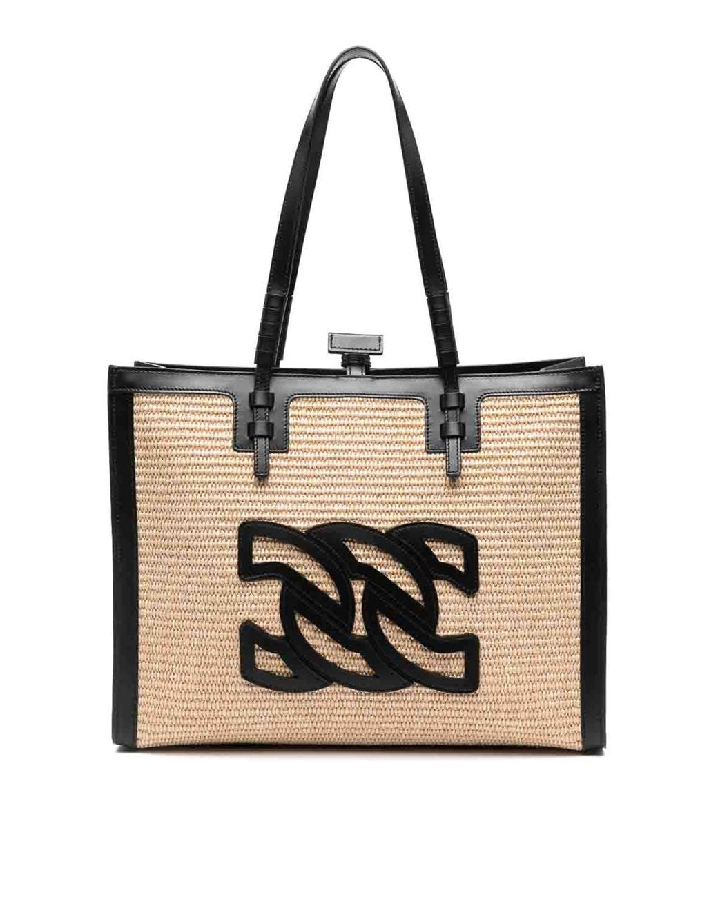 Casadei Black Beau Rivage Shopping Bag