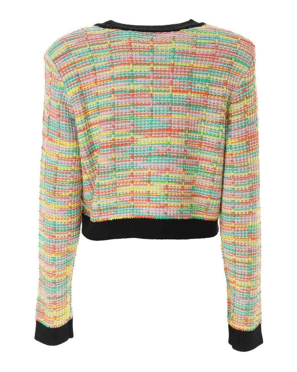 Karl Lagerfeld Multicolor Boucle Knit Cardigan