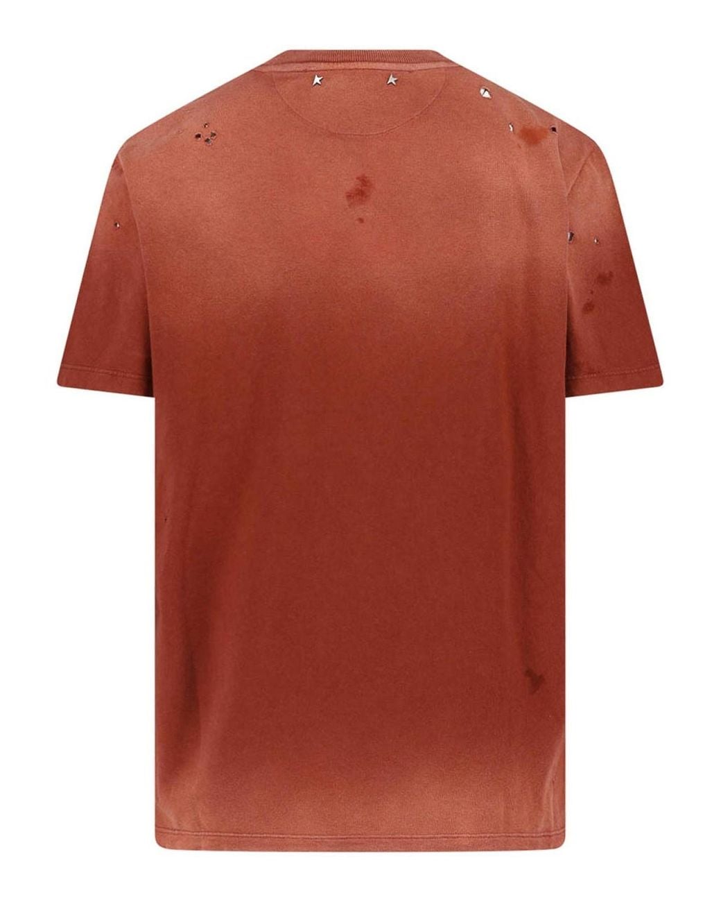 Golden Goose Deluxe Brand Red T-Shirt With Print
