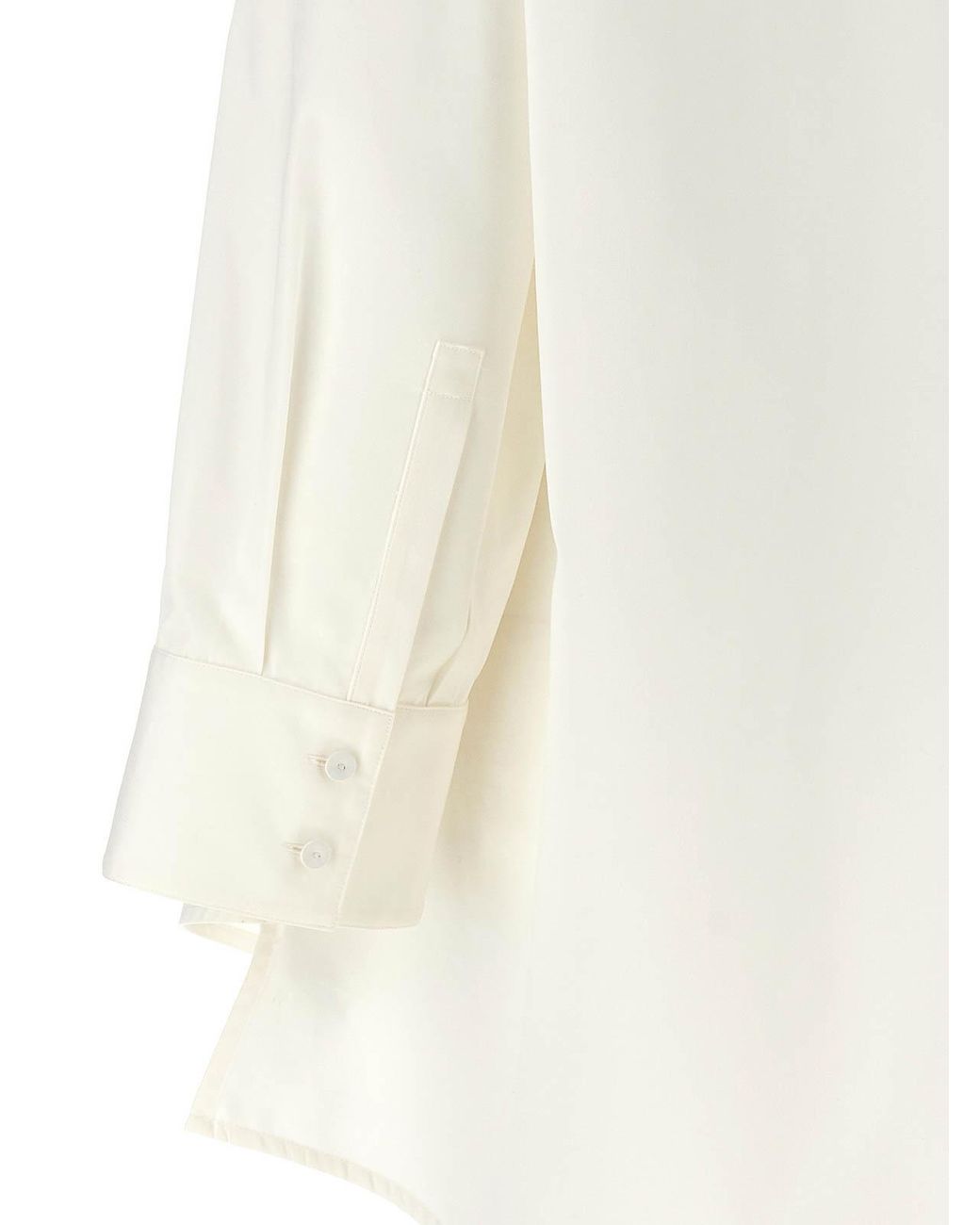 Jil Sander White Cut-Out Armhole Shirt