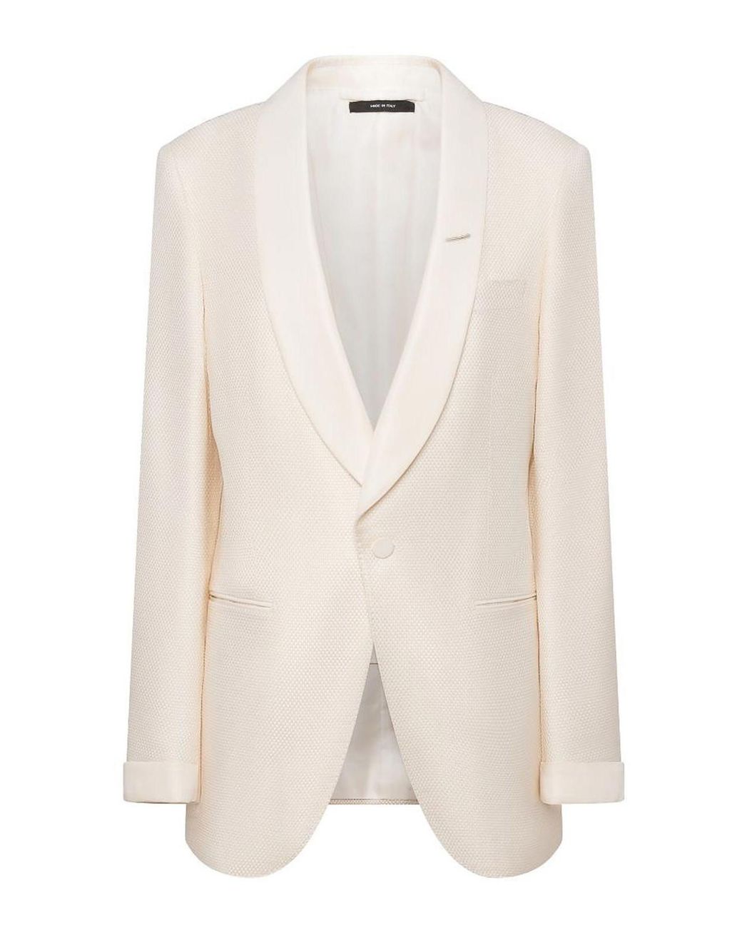Tom Ford White Single-Breasted Viscose Blend Blazer for men