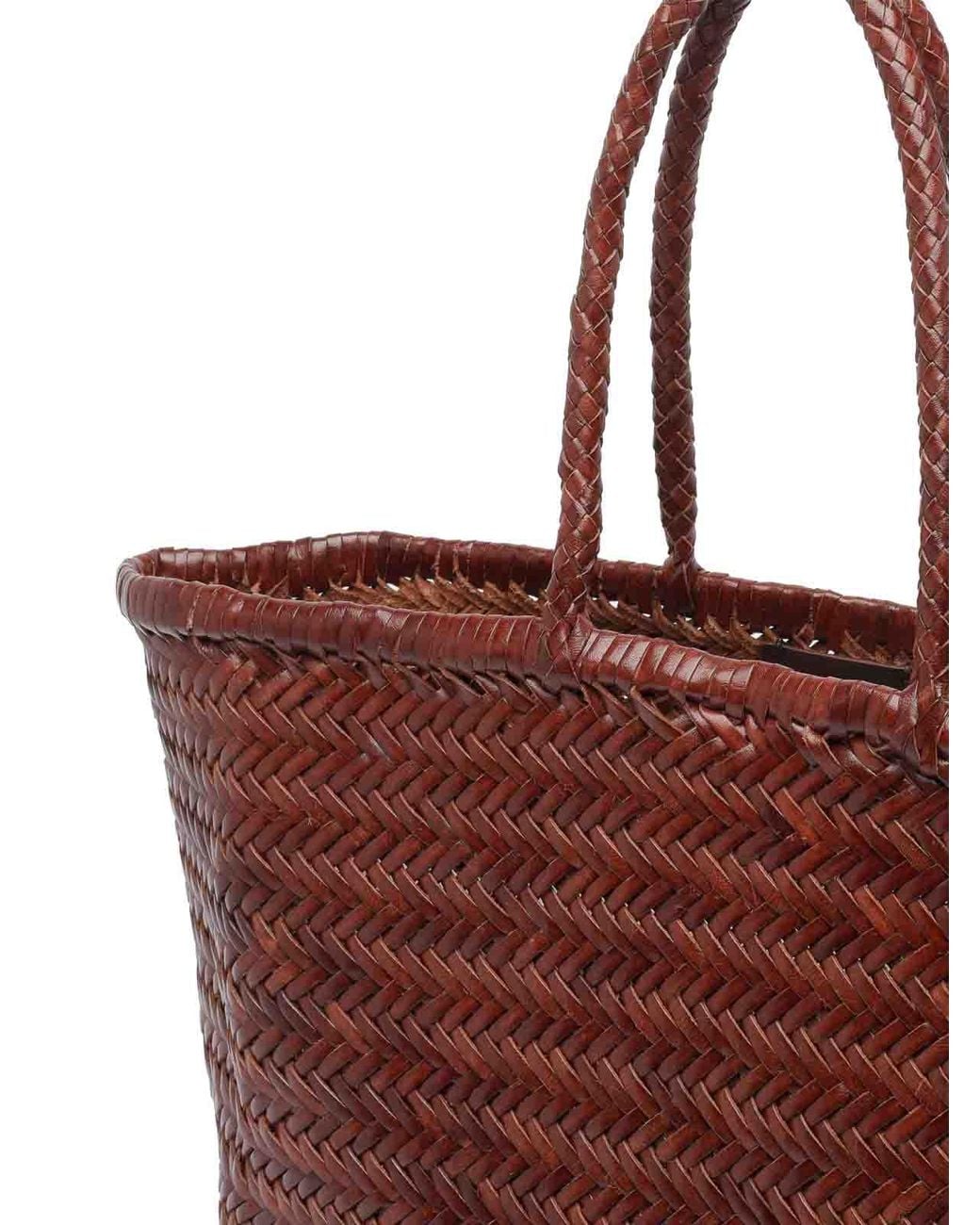 Dragon Diffusion Brown Large Bamboo Triple Jump Shoulder Bag