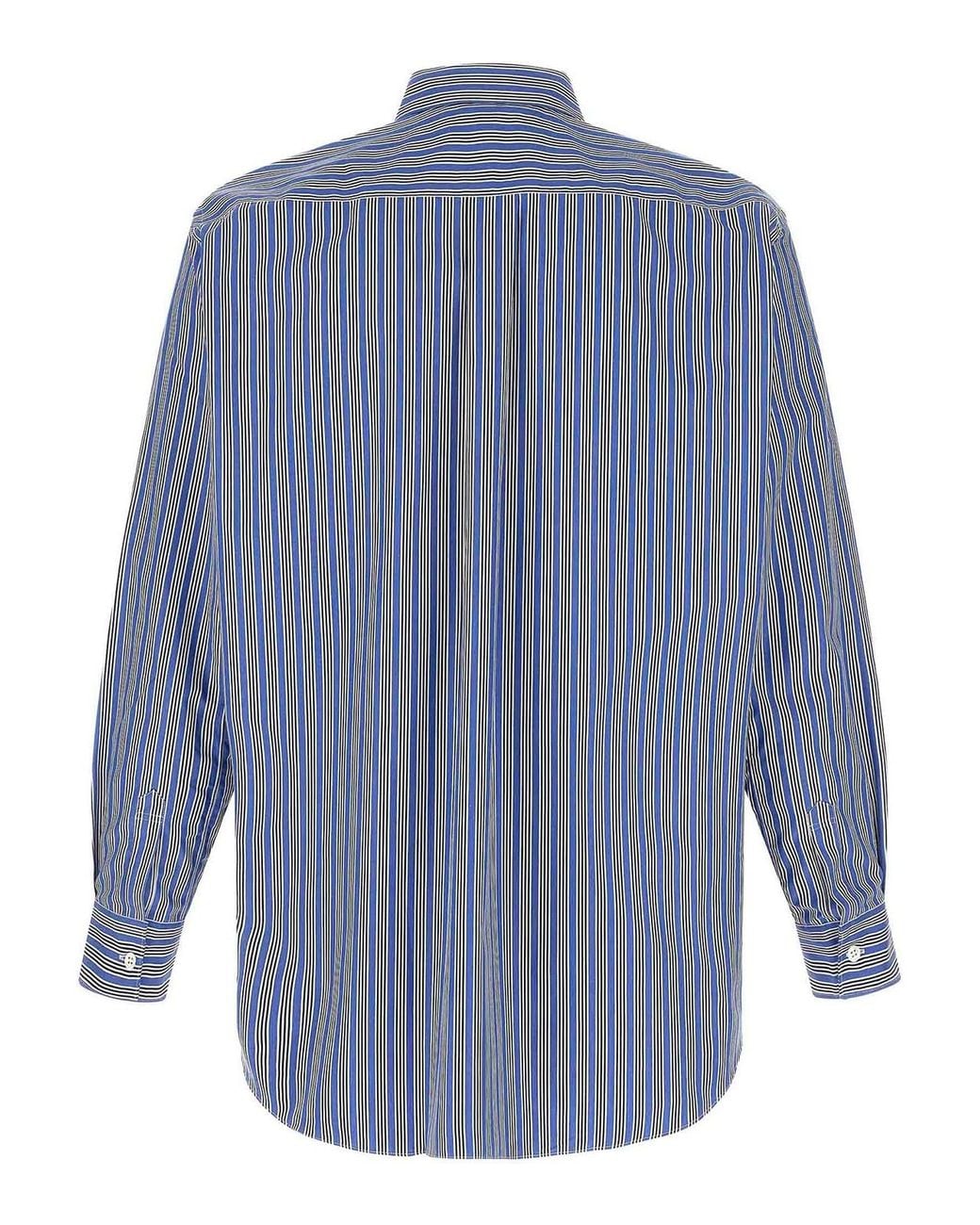 Comme des Garçons Blue Striped Shirt for men
