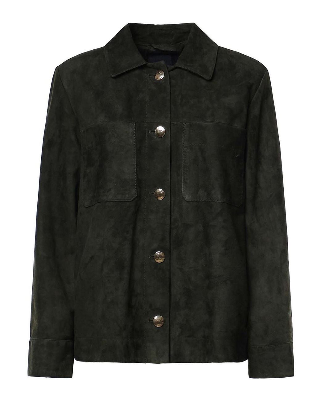Max Mara Black Suede Blouson Jacket