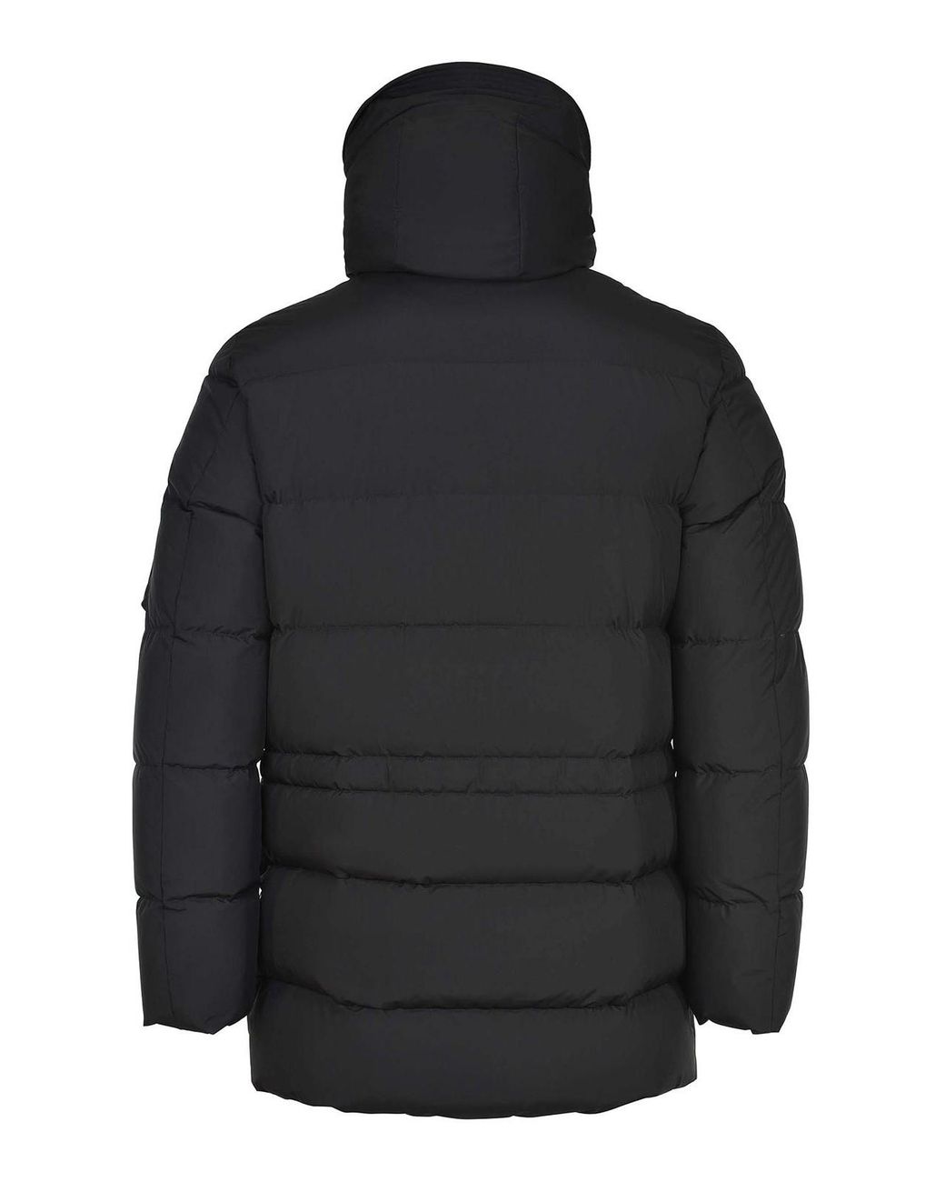 Moorer Black Jacket Made Of Polyester for men