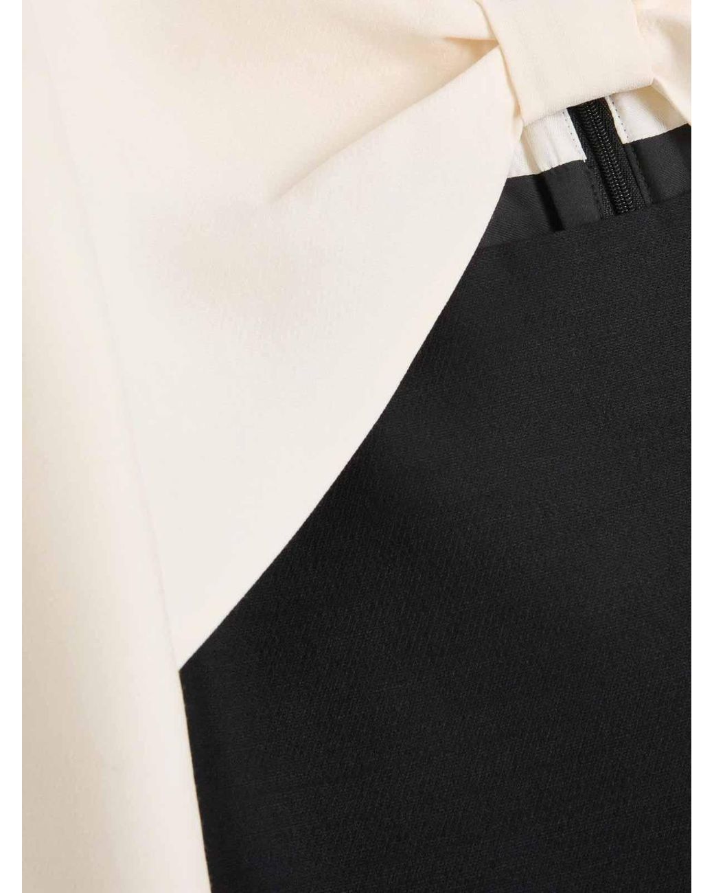 Valentino Garavani Black Wool And Silk Mini Dress