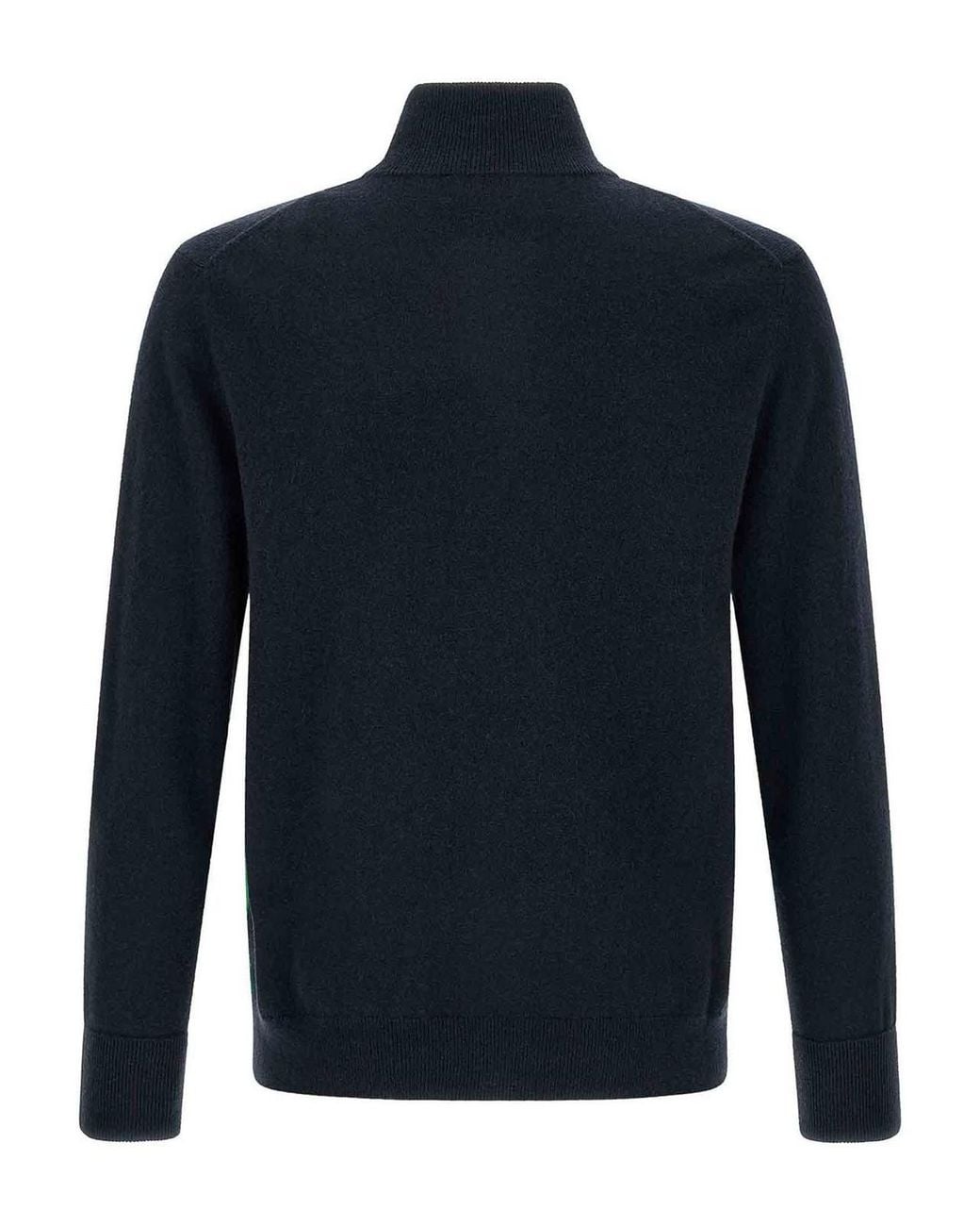 Ballantyne Green Classic Diamond Intarsia Zip Cardigan for men