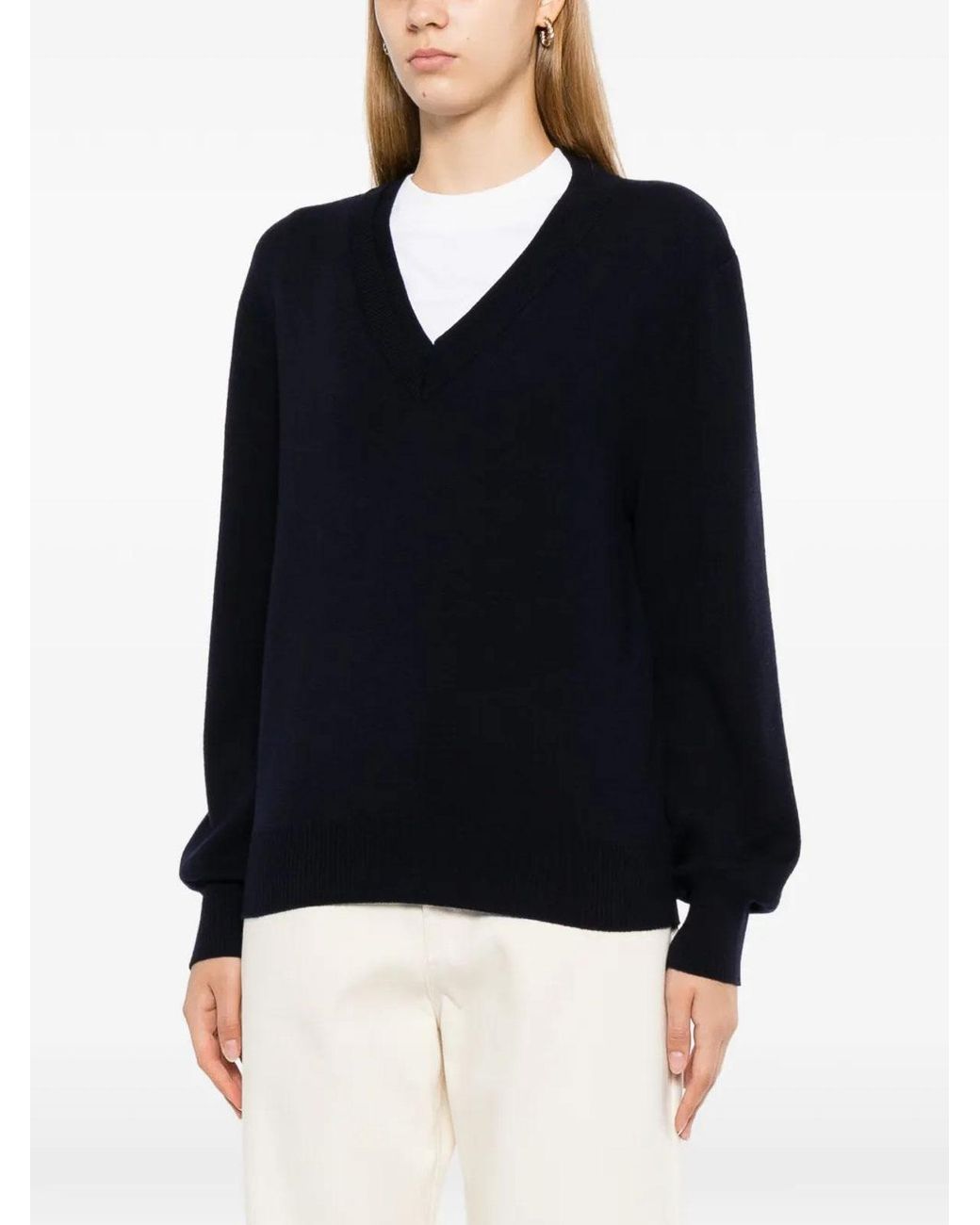 Pull À Col V Rohe en coloris Blue