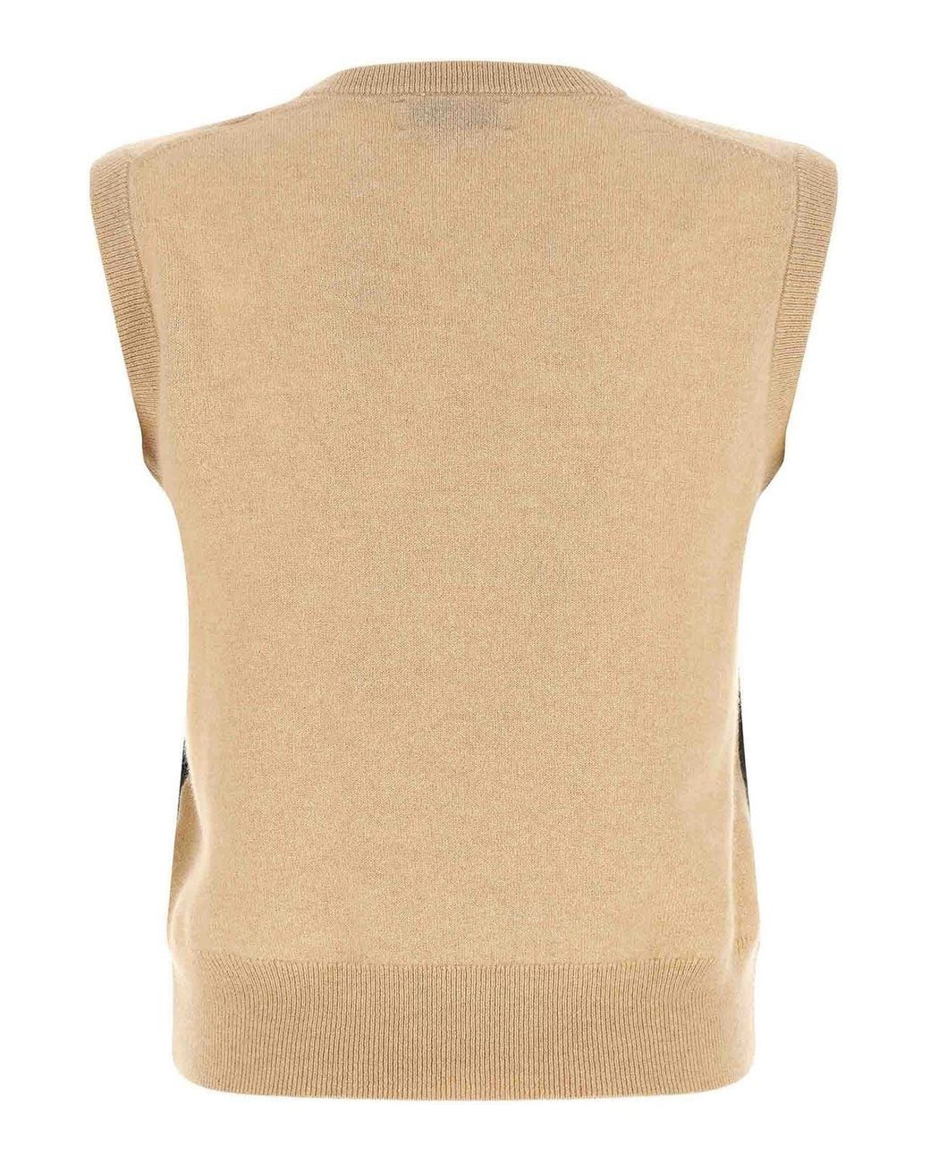 Ballantyne Natural New Diamond Vest Argyle