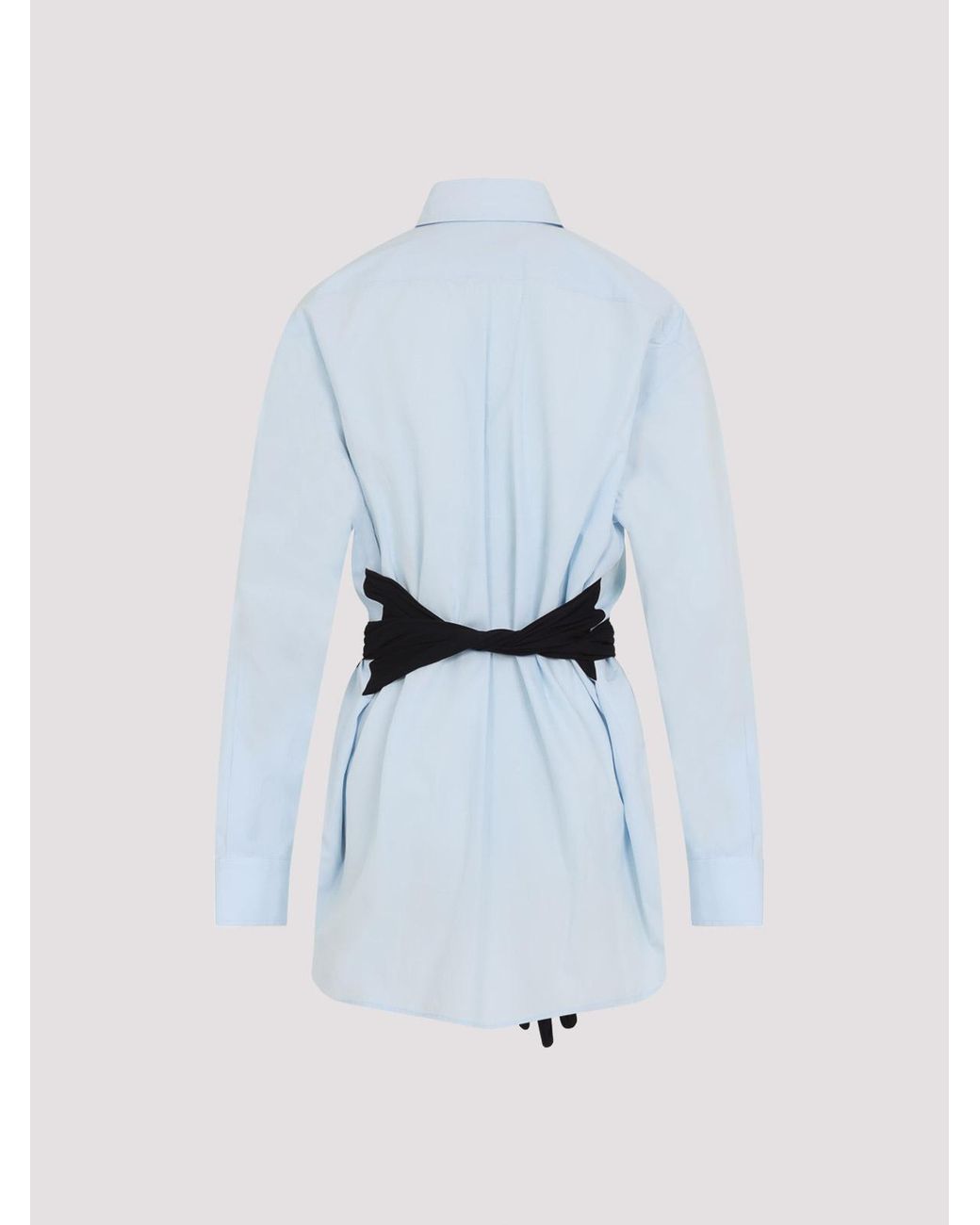 MM6 by Maison Margiela Blue Cotton Shirt