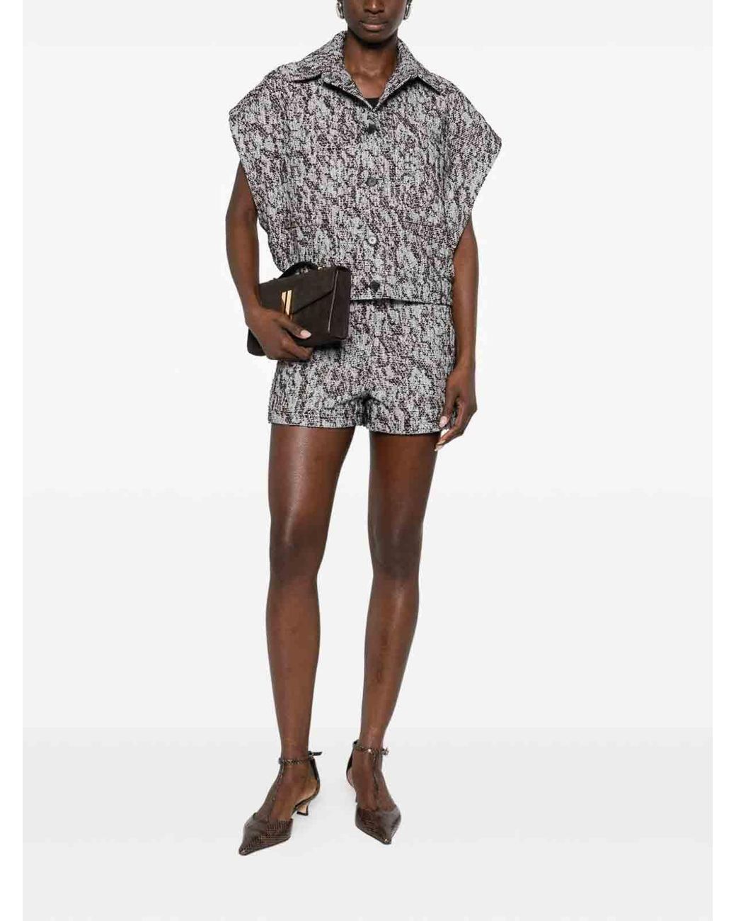 IRO Gray Estel Cotton Blend Shirt