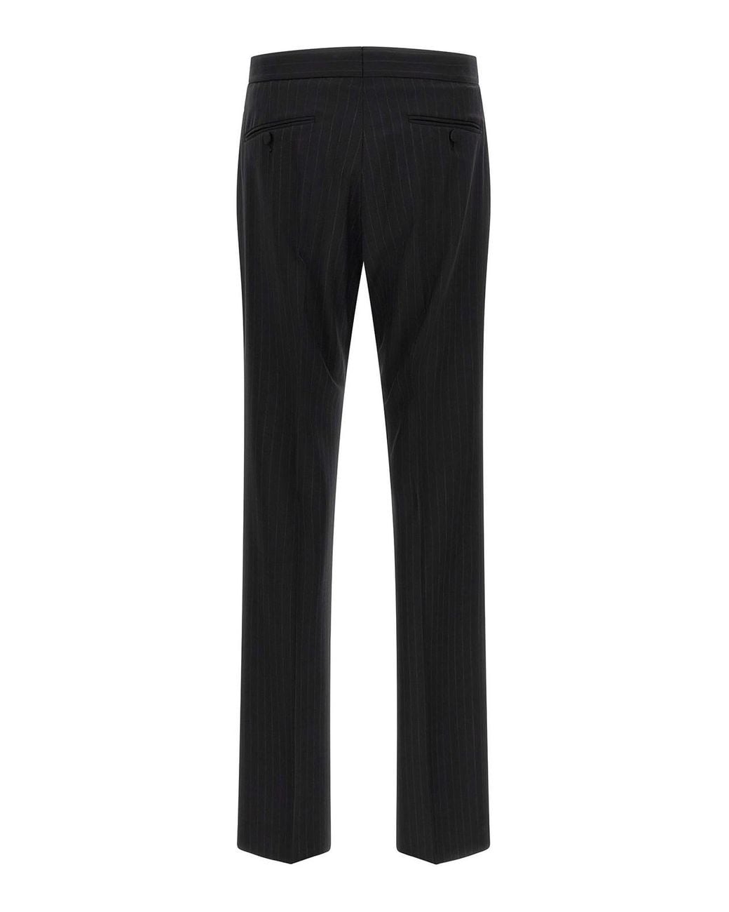 Tom Ford Black Pinstriped Double-Breasted Dress for men