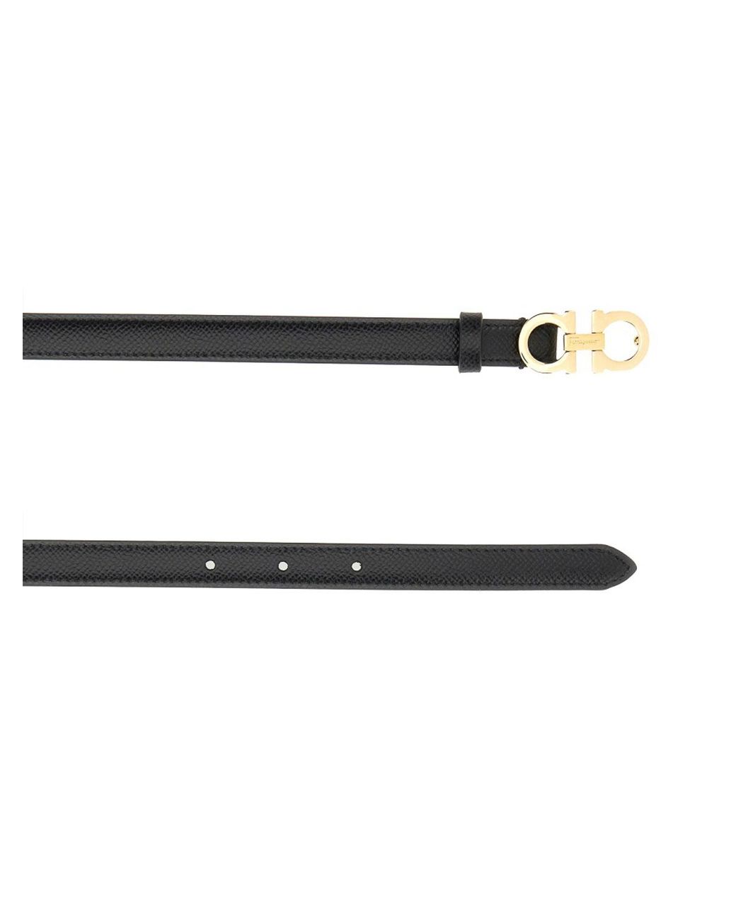 Ferragamo White Gancini Belt
