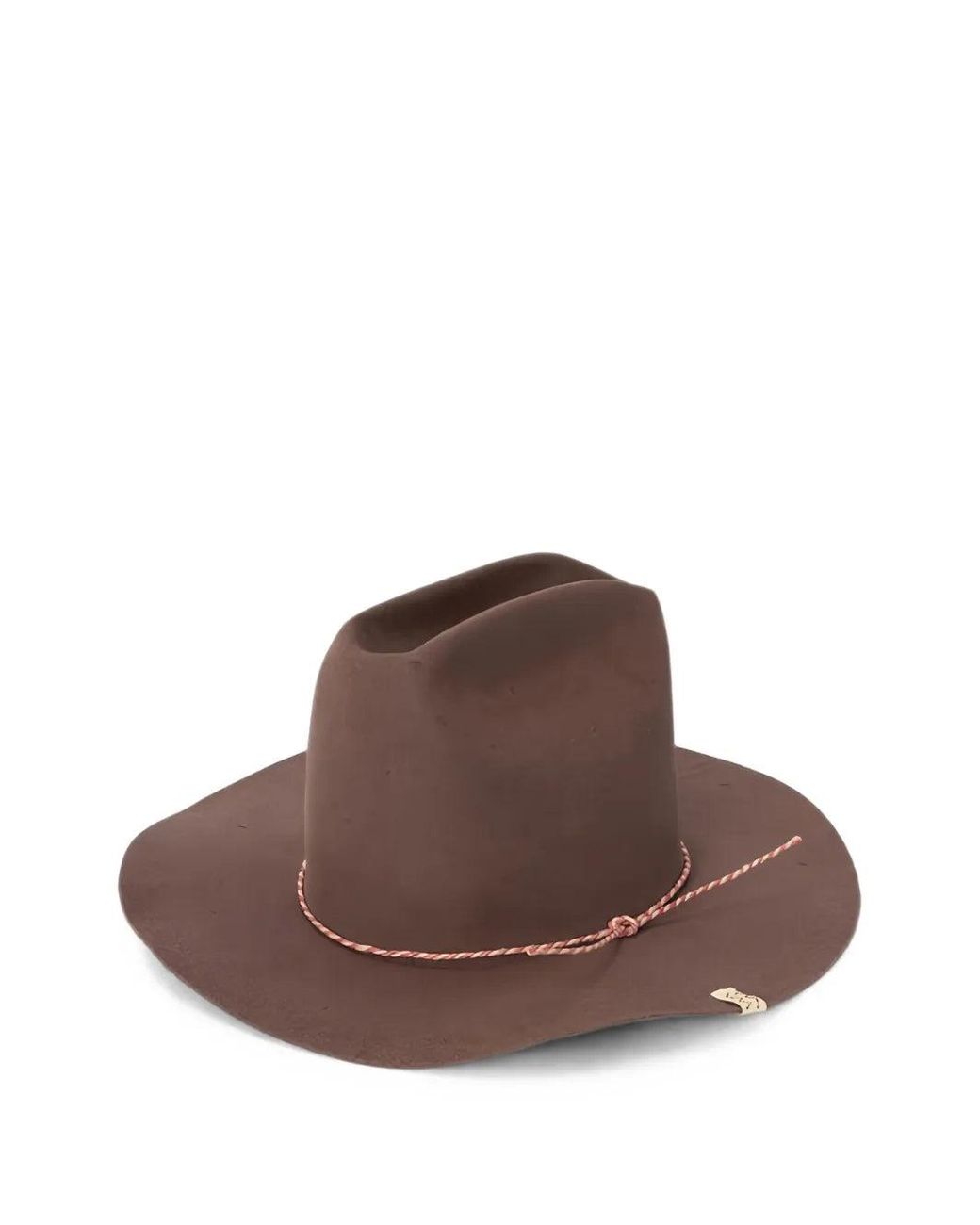 Visvim Brown Rope-Detail Wide-Brim Hat for men