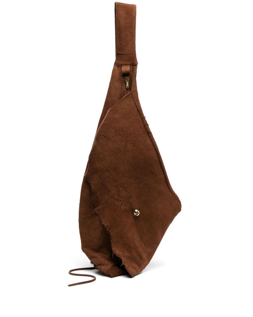 Undercover Brown Leather Tote Bag for men