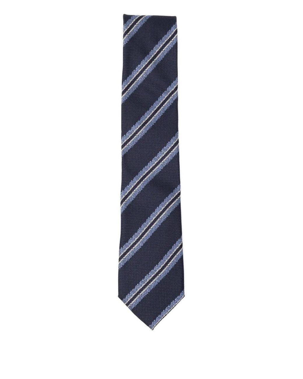 Zegna Blue Silk Tie for men