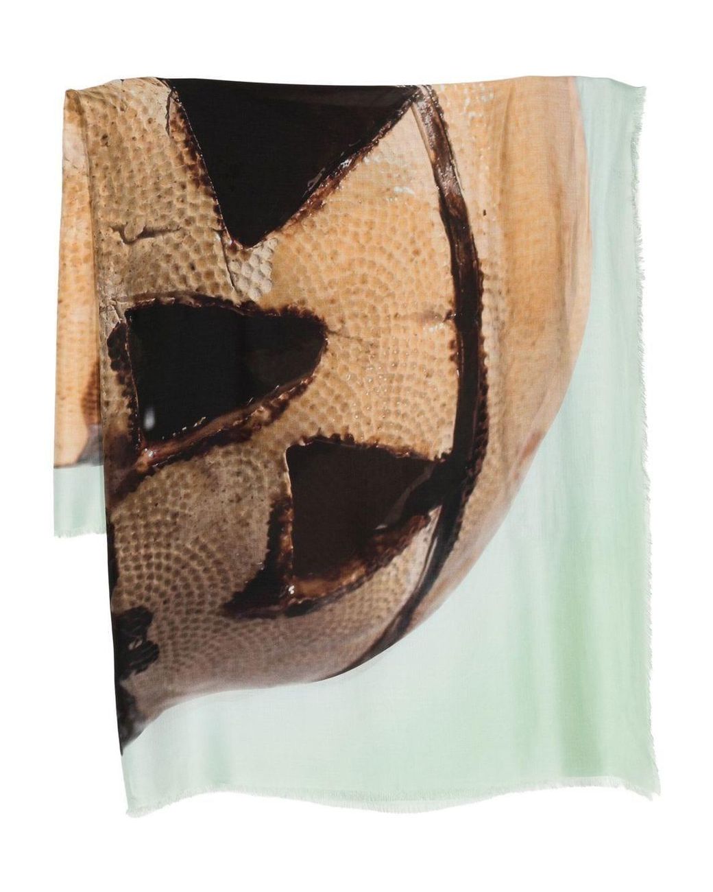 Givenchy Brown Graphic-Print Scarf for men