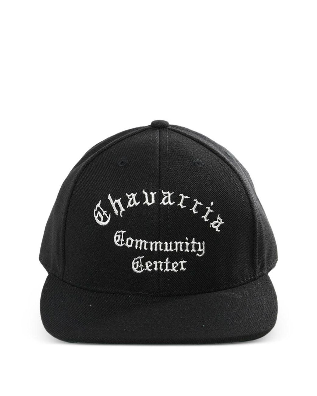 Willy Chavarria Black Embroidery Cap for men