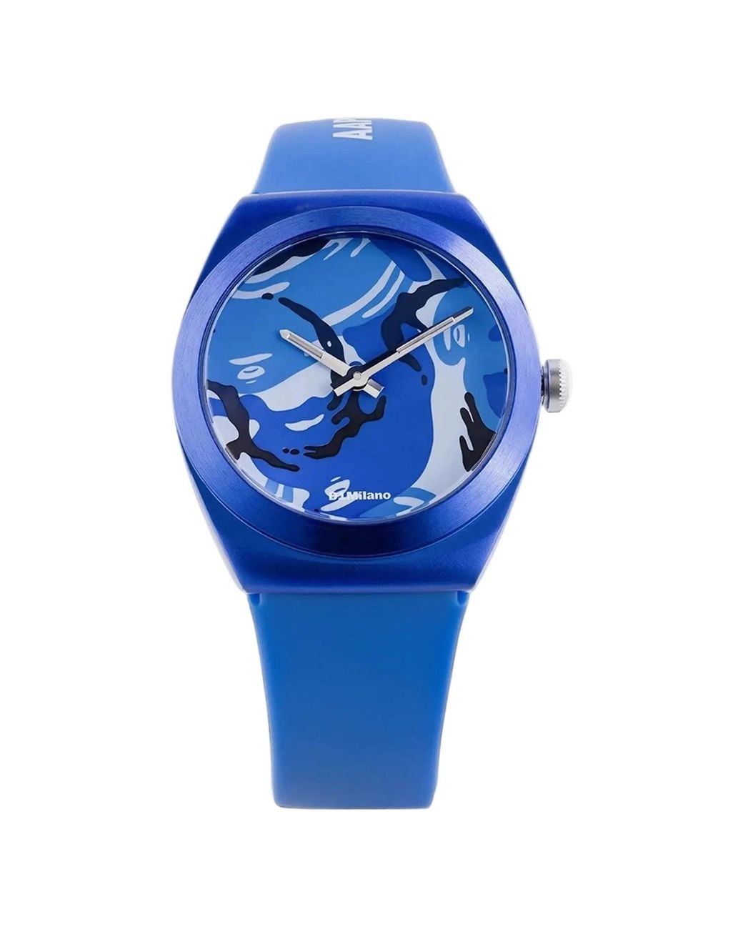 Aape By A Bathing Ape Blue Xd1 Camo 34Mm Watch for men