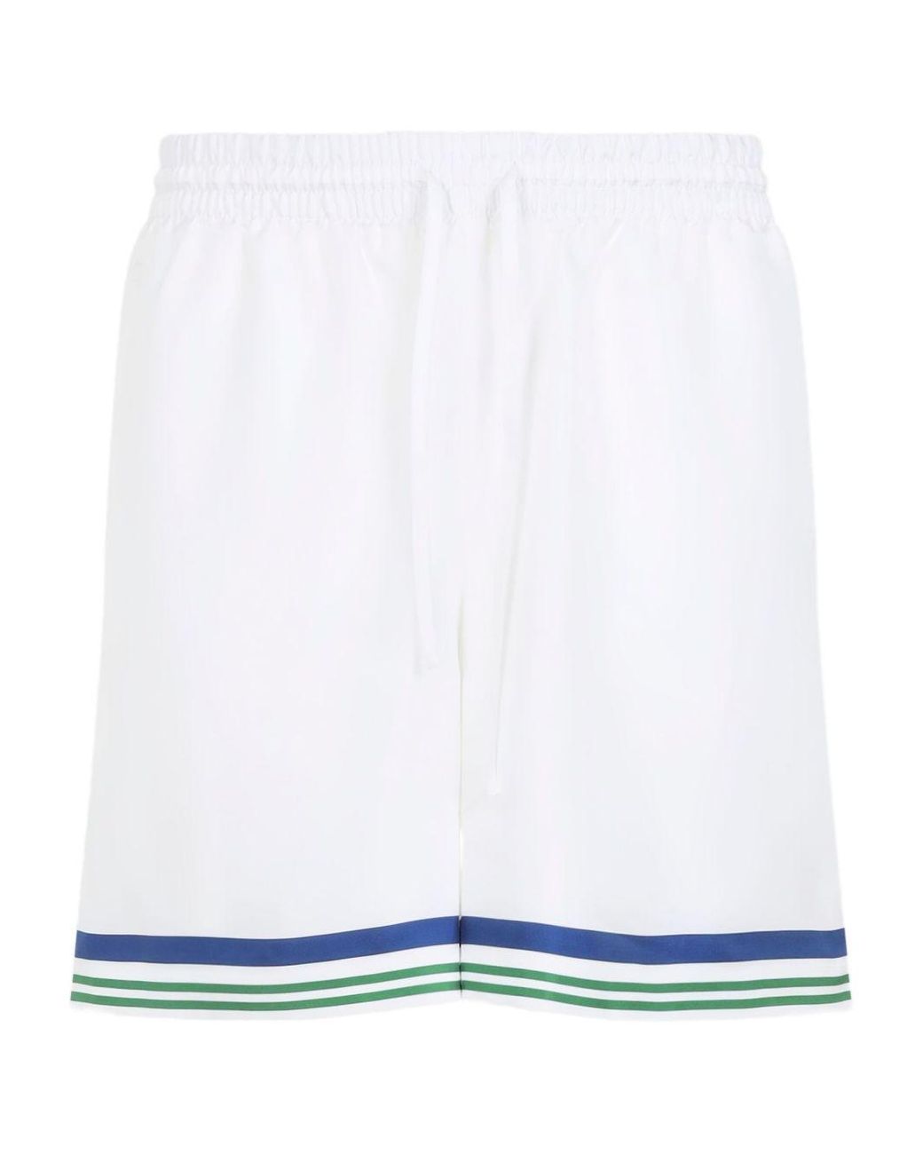 Casablanca White Bermuda Shorts With Laces for men