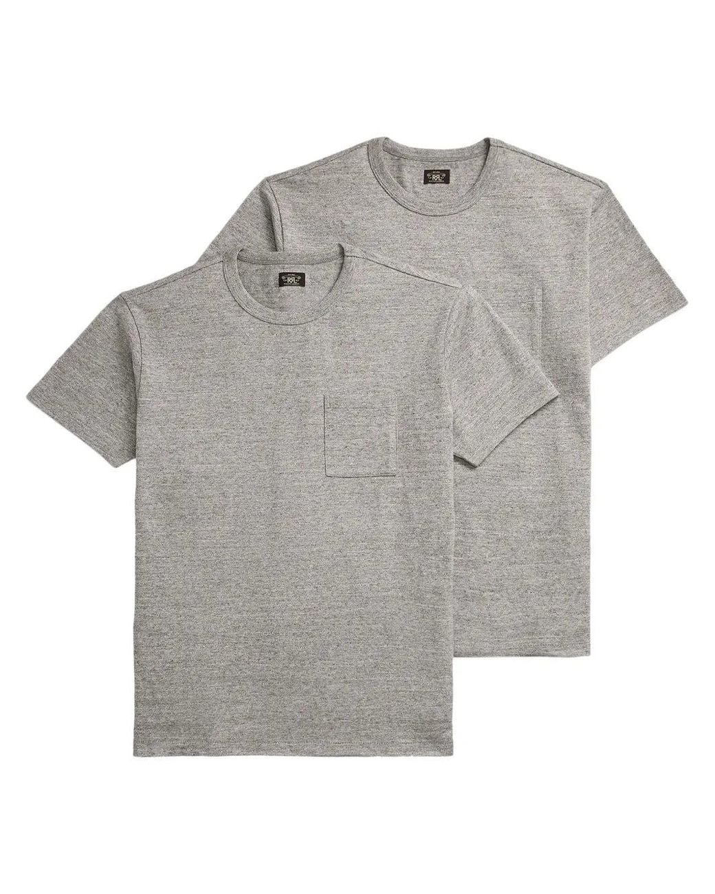 RRL Multicolor Cotton T-Shirts (Pack Of Two) for men