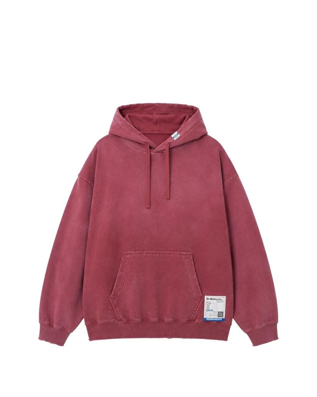 Maison Mihara Yasuhiro Red Sun Faded Like Distressed Hoodie for men