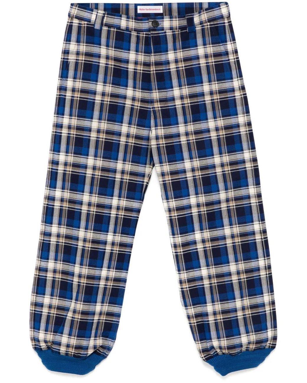 Walter Van Beirendonck Blue Atomic Pants for men