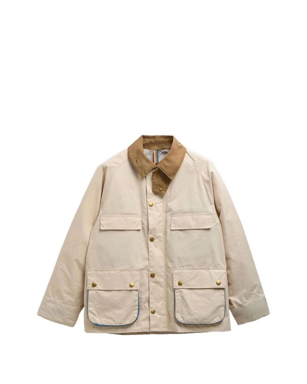 Barbour Natural X Paul Smith Sugarlump Corduroy-Collar Jacket for men