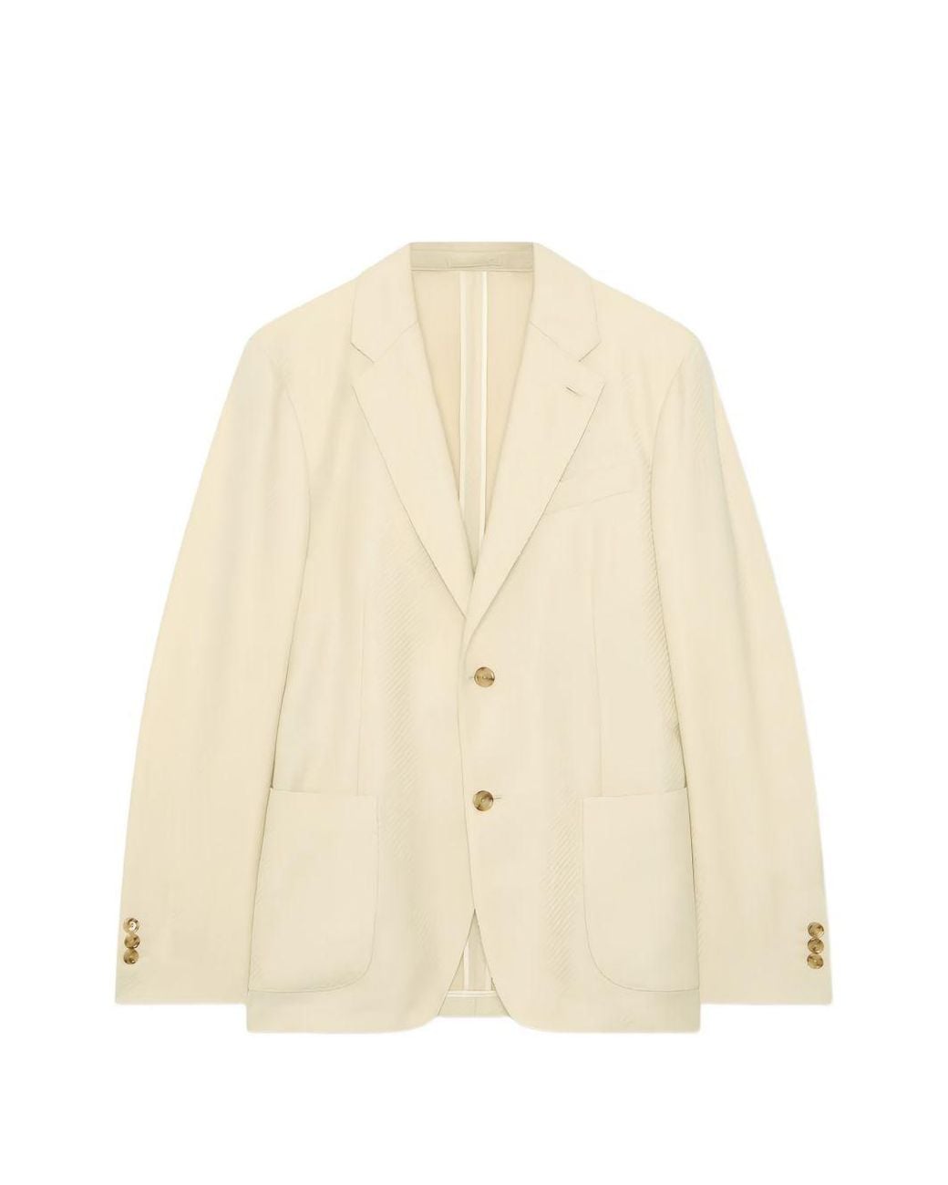 Lardini Natural Single-Breasted Blazer for men