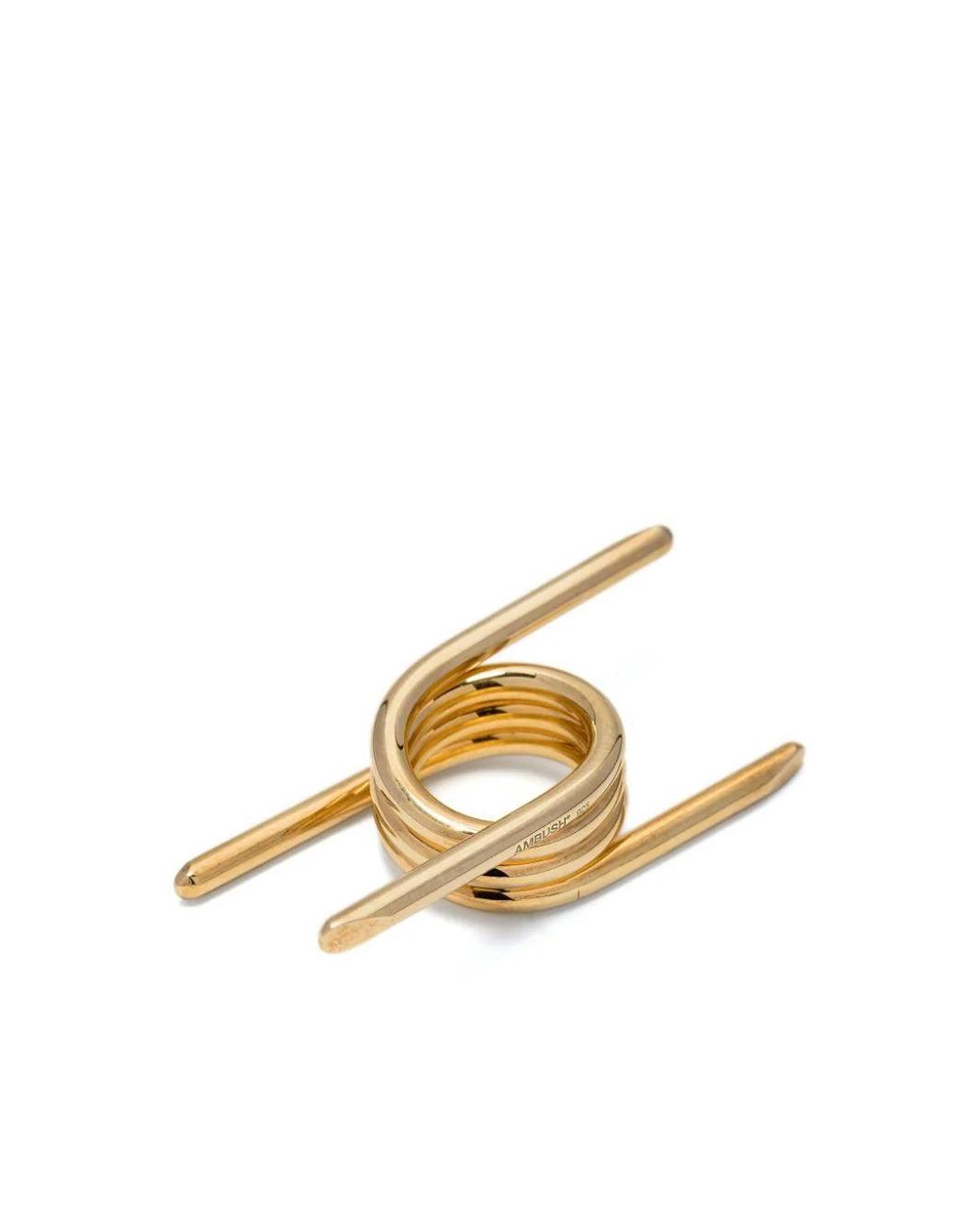 Ambush Metallic Plated Wrap-Around Ring for men