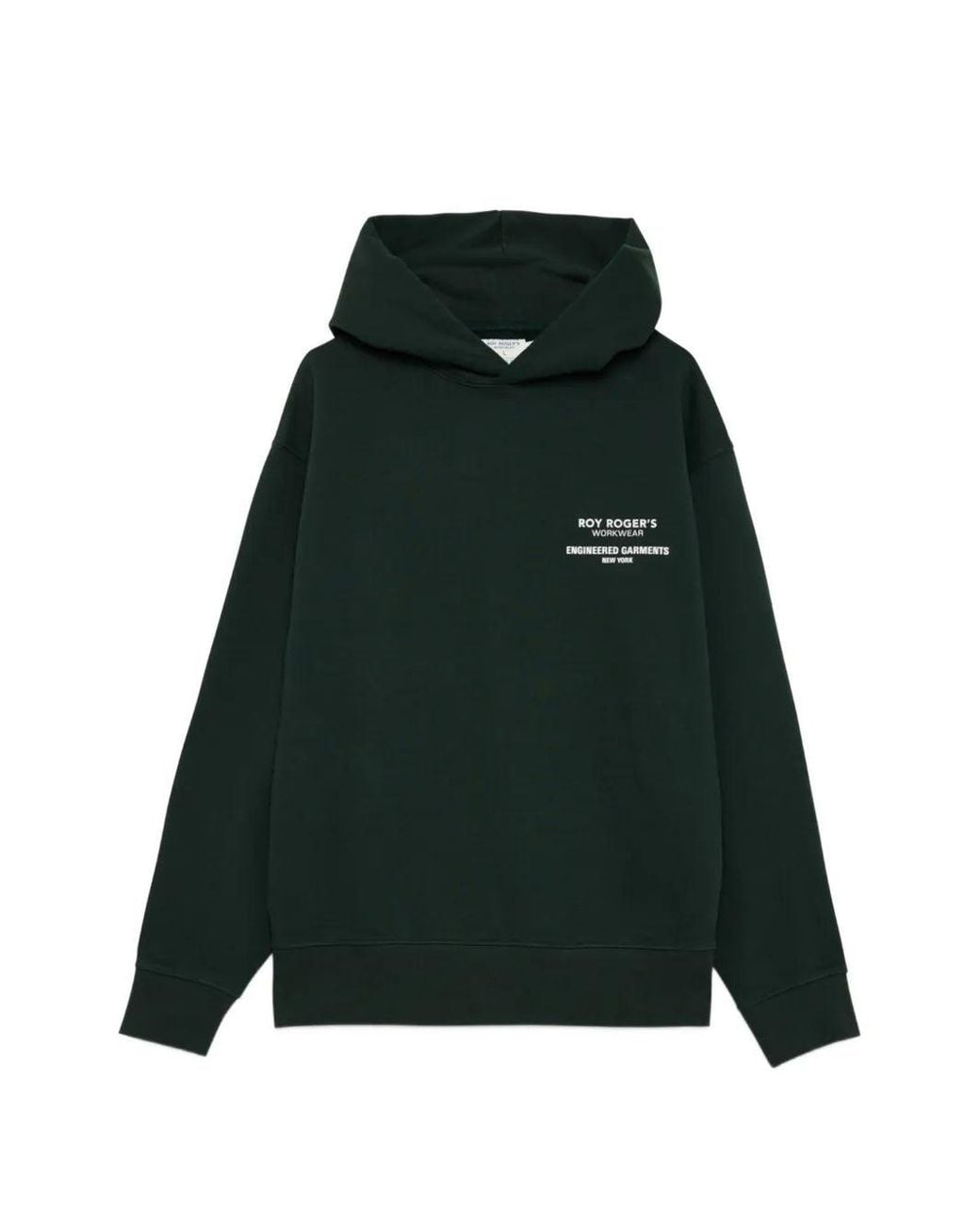 Roy Rogers Green X Engineered Garments Graphic-Print Cotton Hoodie for men