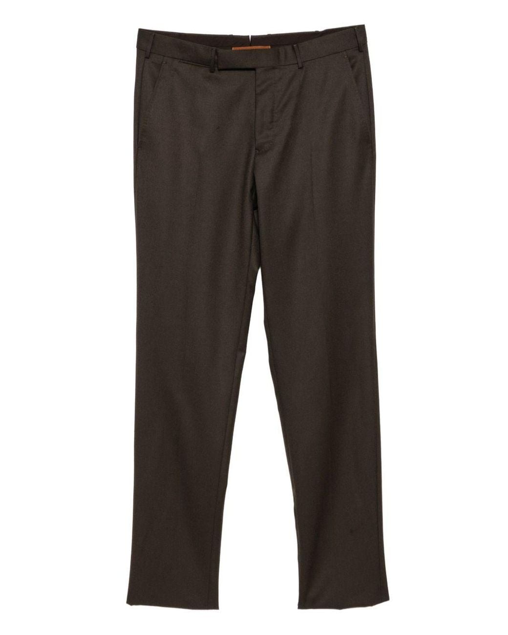 Zegna Gray Wool Trousers for men