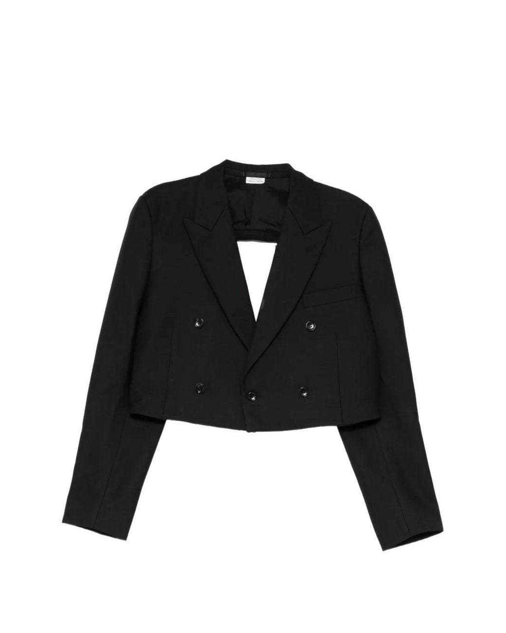 Comme des Garçons Black Cutout Blazer for men