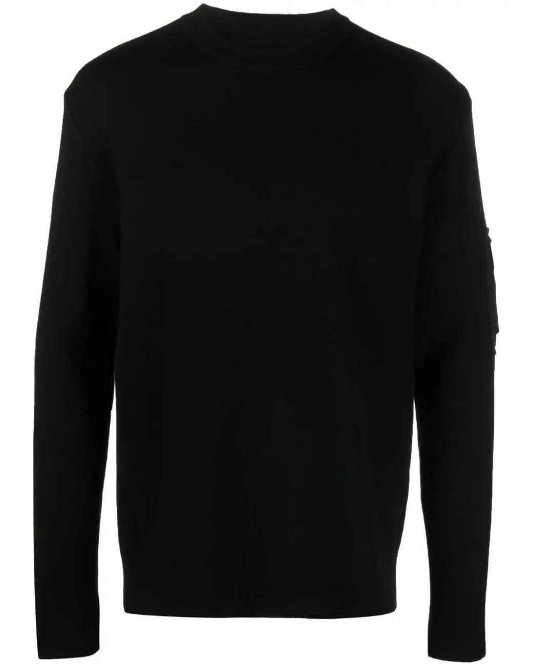 Givenchy Black Pocket-Appliqué Wool Jumper for men