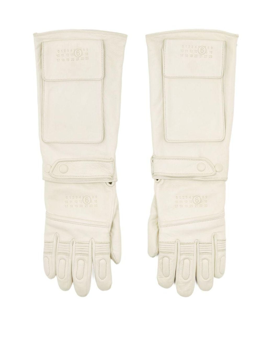 MM6 by Maison Margiela Brown Pocket-Detail Gloves for men