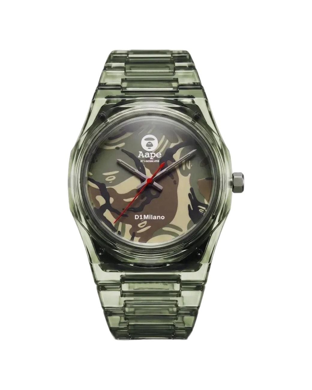Aape By A Bathing Ape Green Xd1 Nylon 39Mm Watch