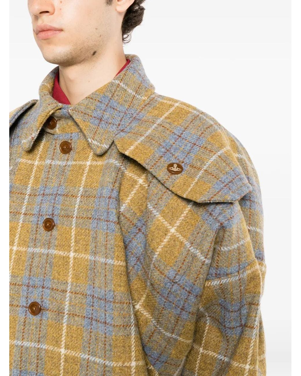 Vivienne Westwood Multicolor Check-Pattern Shirt Jacket for men