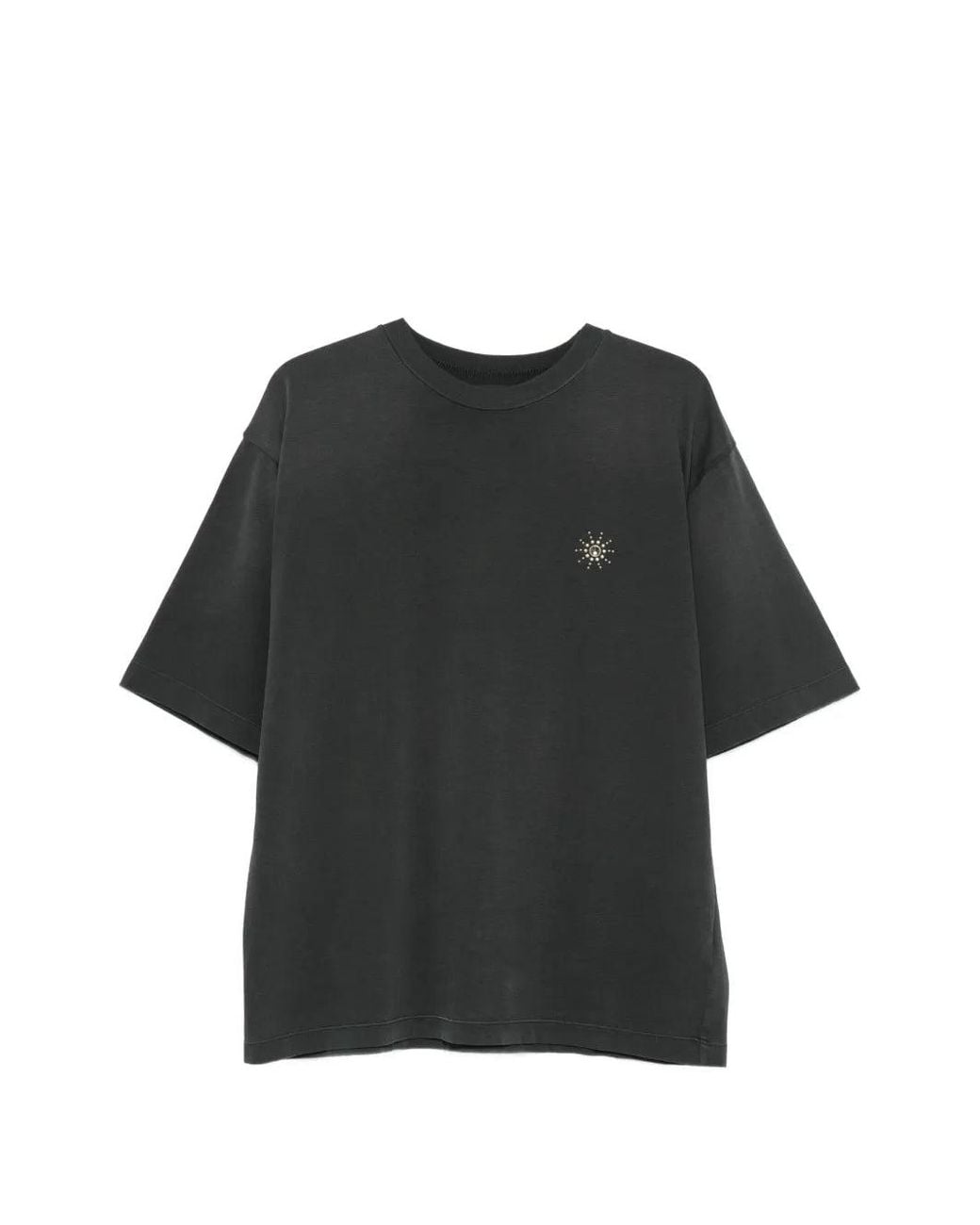 HTC Blue Stud-Embellished Logo-Print T-Shirt for men