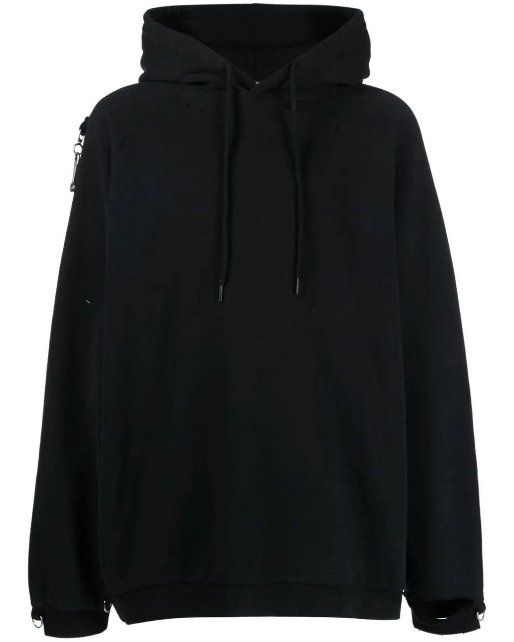 Raf Simons Black Artwork-print Cotton Hoodie for men