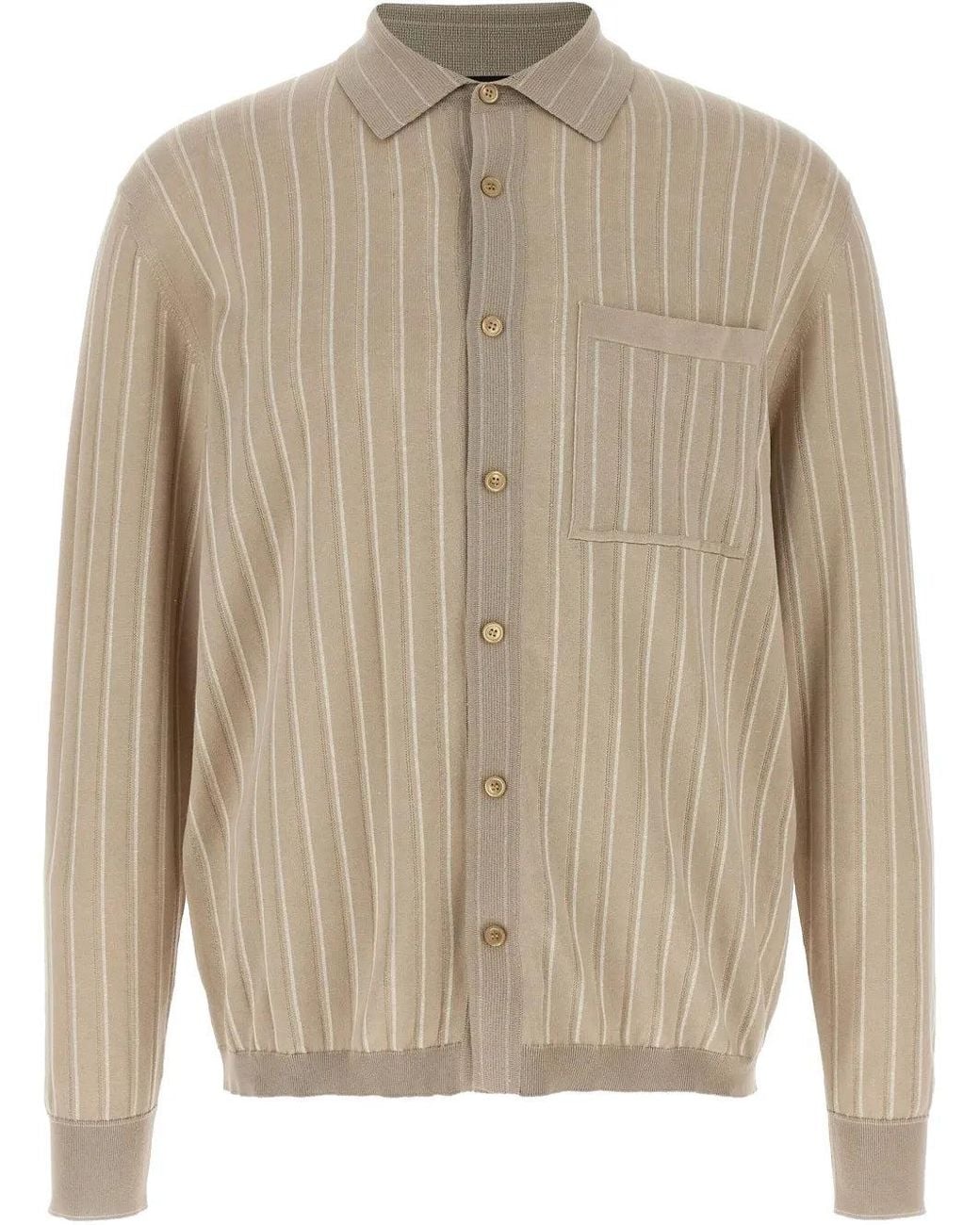Brioni Natural Fine-Knit Shirt for men