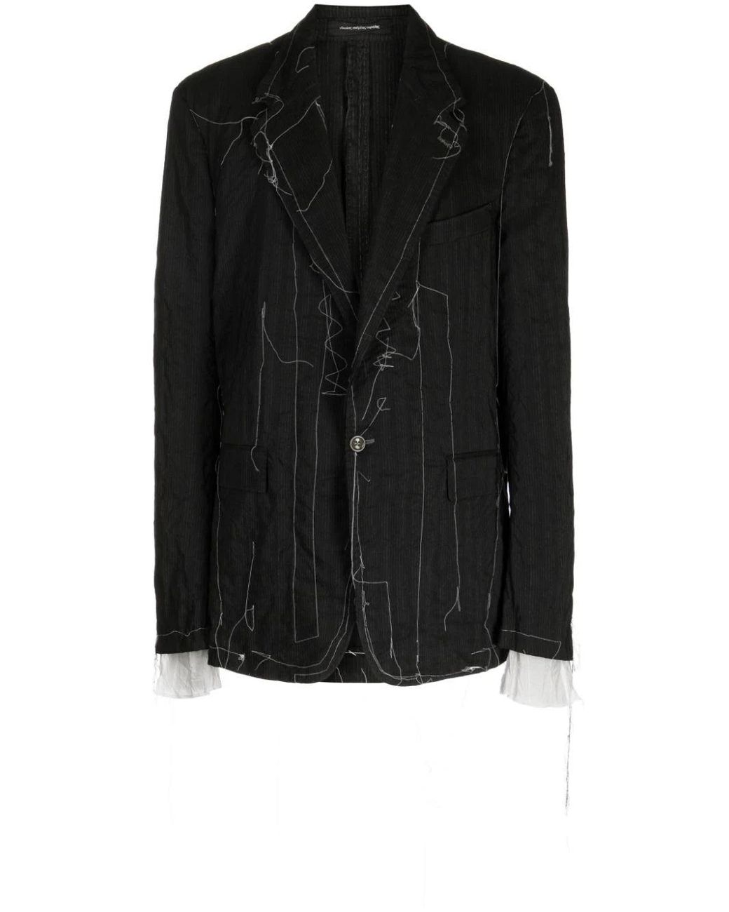 NICOLAS ANDREAS TARALIS Black Double-Breasted Trench Coat