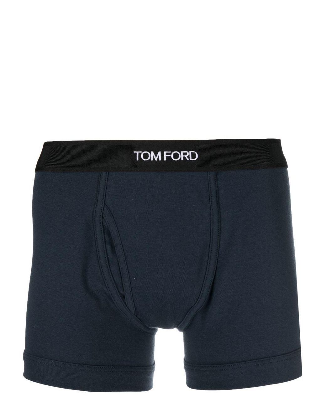 Tom Ford Blue Logo-waist Boxers for men