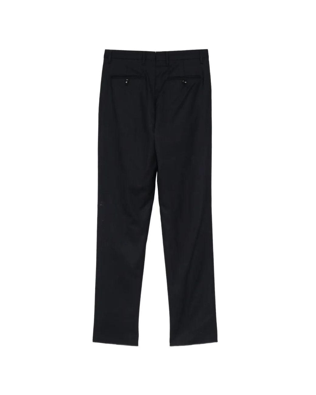 Lardini Black Pleated Tailored Trousers for men