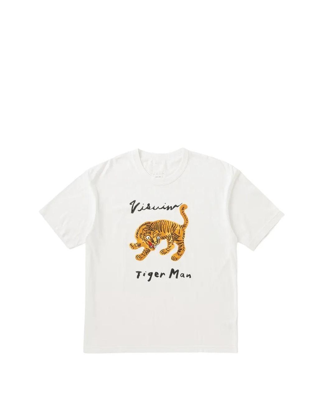 Visvim White Tiger Cotton T-Shirt for men