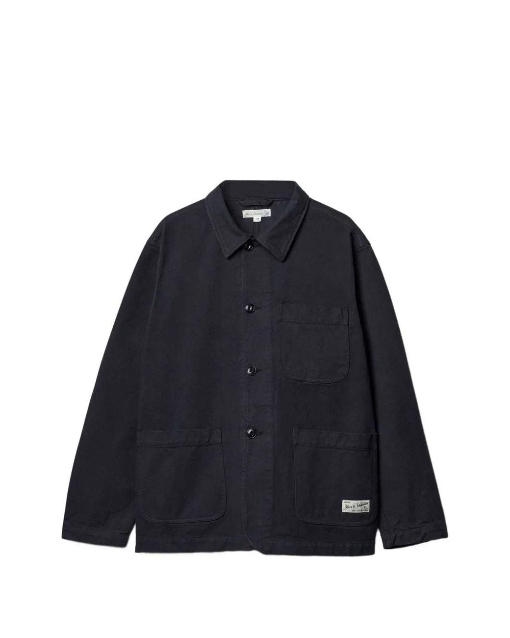 Merz B. Schwanen Gray Patch-Pocket Shirt Jacket for men