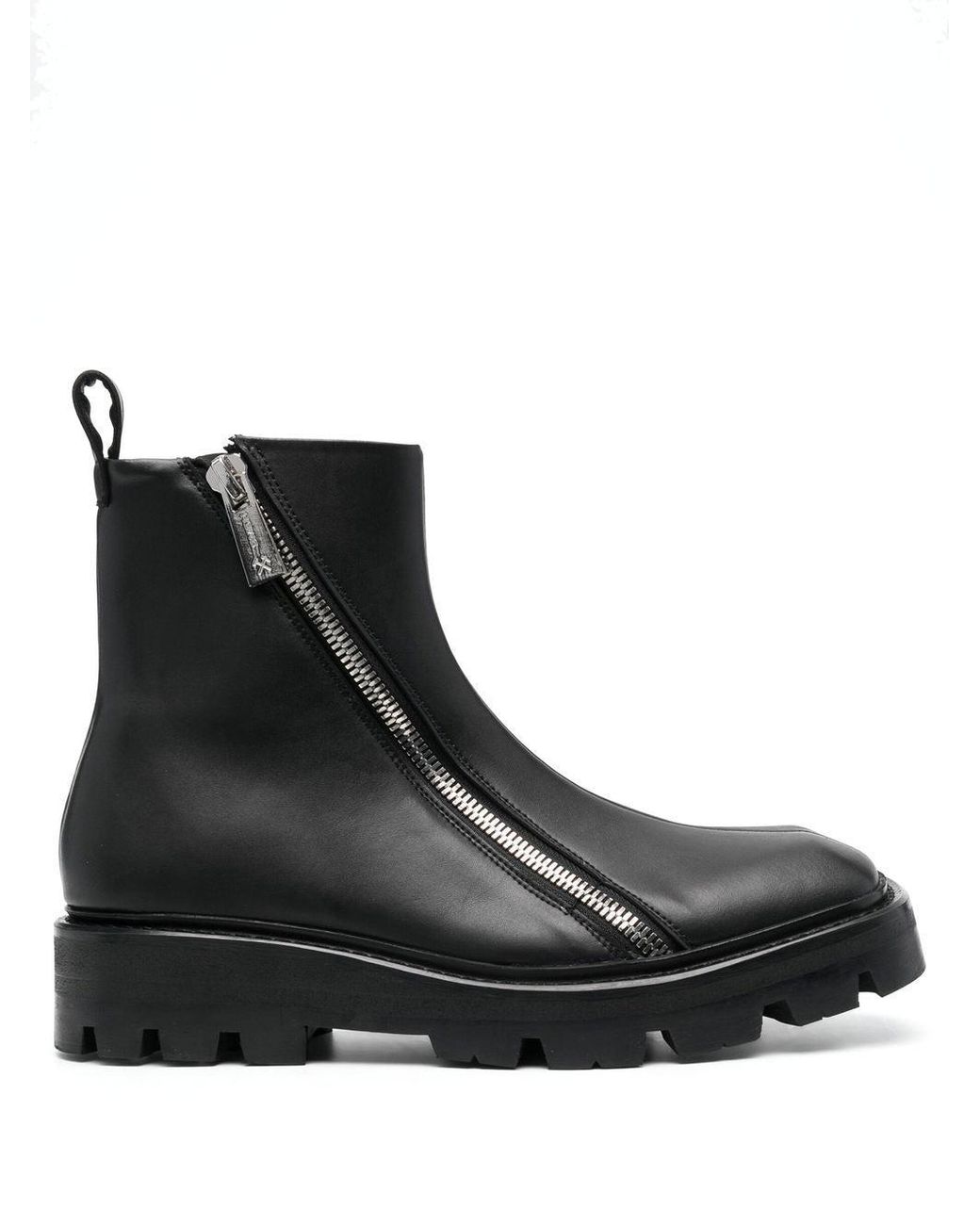 GmbH Black Double-zip Ankle Boots for men