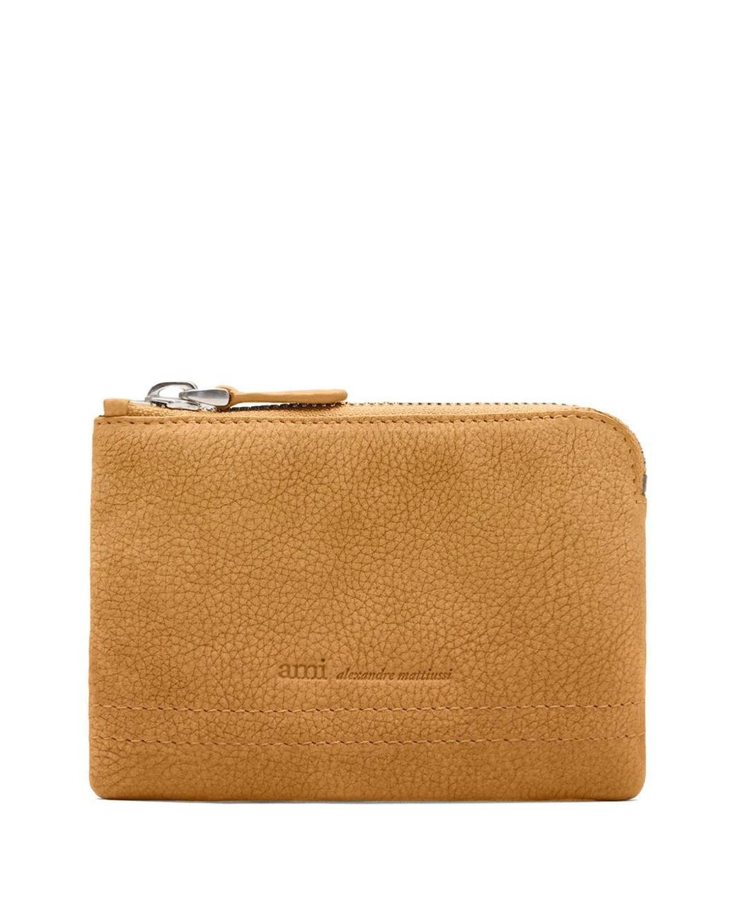 AMI Natural Carrousel Zip-Fastening Wallet for men