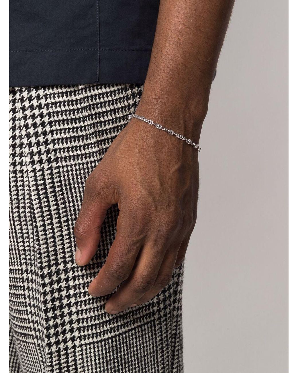 Tom Wood Cable Chain Bracelet in White for Men | Lyst UK